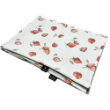 Newborn Blanket Light 75x100cm Basil Green I Love Strawberry - Waffel