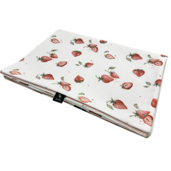 Newborn Blanket Light 75x100cm Grapefruit Rose I Love Strawberry - Waffel