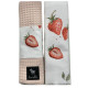 Seatbelt Cover Grapefruit Rose I Love Strawberry - Waffle