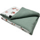 Baby Set Medium Blanket Waffle 75x100cm + Pillow 25x40cm Basil Green I Love Strawberry