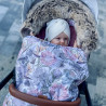 NEW Stroller Bag with Fur Sepia Rose Vintage Meadow Velvet L/XL (1-3 years)