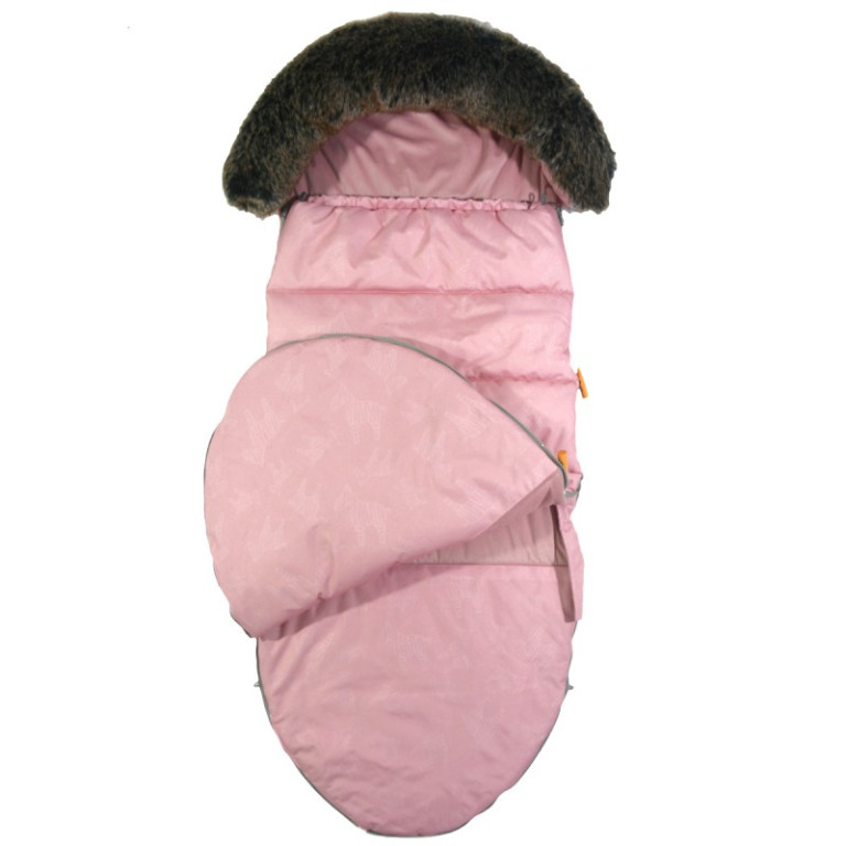 NOWY Śpiworek Zimowy z futrem Rose Lanila Velvet L/XL (1-3 lat)