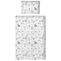Bawełniana Pościel z Wypełnieniem Tender Friends 140x200cm