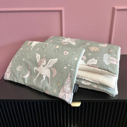 Baby Set Medium Blanket Baranek 75x100cm + Pillow 25x40cm Snow Fairyland