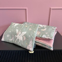 Baby Set Medium Blanket Velvet 75x100cm + Pillow 25x40cm Velvet Sepia Rose Fairyland