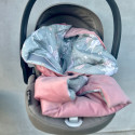 Car Seat Blanket Sepia Rose Fairyland