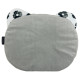 Teddy Pillow Silver Mono Bloom - Velvet