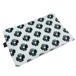 Poduszka Velvet 25x40 Silver Mono Bloom