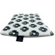 Medium Bed Pillow 25x40 Silver Mono Bloom - Velvet