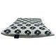 Preschooler Bed Pillow 40x60 Silver Mono Bloom - Velvet