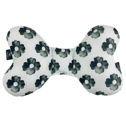 Poduszka Motylek - Velvet Silver Mono Bloom