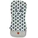 Stroller Pad Silver Mono Bloom - Velvet