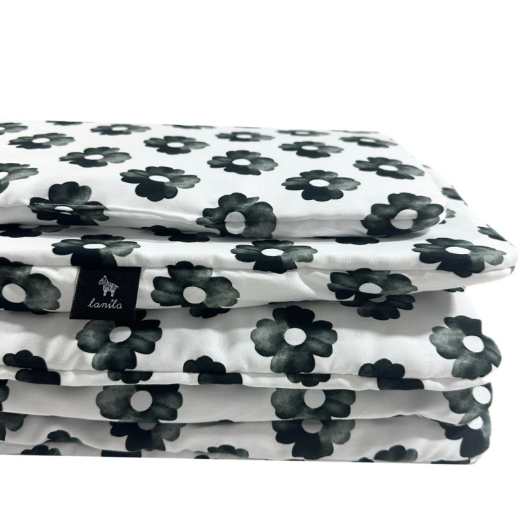 Bawełniana Pościel z Wypełnieniem Mono Bloom 75x100cm