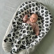 Baby Nest Silver Mono Bloom - Velvet