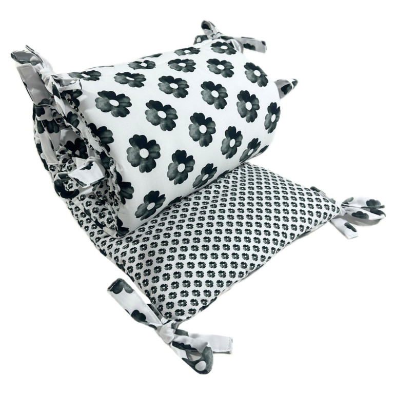 Bed Bumper 60x120cm - Mono Bloom