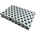 Preschooler Blanket 100x130cm Silver Mono Bloom - Velvet