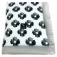 Newborn Blanket 60x70cm Silver Mono Bloom Velvet