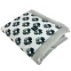 Newborn Blanket 60x70cm Silver Mono Bloom Velvet