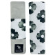 Seatbelt Cover Silver Mono Bloom - Velvet