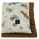 Newborn Blanket 60x70cm Chocolate Retro Ride Velvet