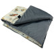 Medium Blanket 75x100cm Dark Grey Retro Ride - Velvet