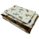 Baby Set Medium Blanket Velvet 75x100cm + Pillow 25x40cm Velvet Chocolate Retro Ride