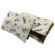 Baby Set Medium Blanket Velvet 75x100cm + Pillow 25x40cm Velvet Chocolate Retro Ride