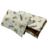 Baby Set Medium Blanket Velvet 75x100cm + Pillow 25x40cm Velvet Chocolate Retro Ride
