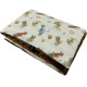 Baby Set Medium Blanket Velvet 75x100cm + Pillow 25x40cm Velvet Chocolate Retro Ride
