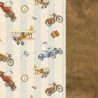 Blanket for Adults Chocolate Retro Ride 140x200 - Velvet