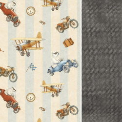 Koc Dark Grey Retro Ride 140x200 - Velvet