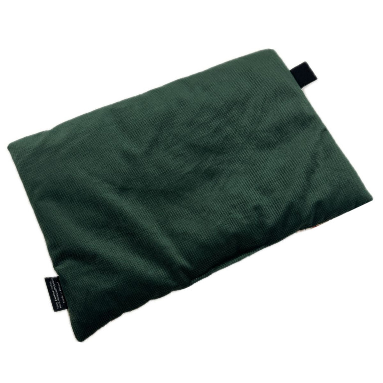 Medium Bed Pillow 25x40 Bottle Green Winter Wishes - Velvet