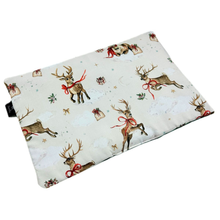 Poduszka Velvet 40x60 Bottle Green Winter Wishes