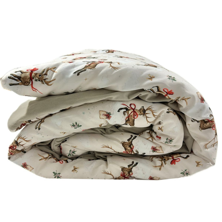 Blanket for Adults Latte Winter Wishes 140x200 - Velvet