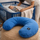 Breastfeeding Pillow Blue Velvet