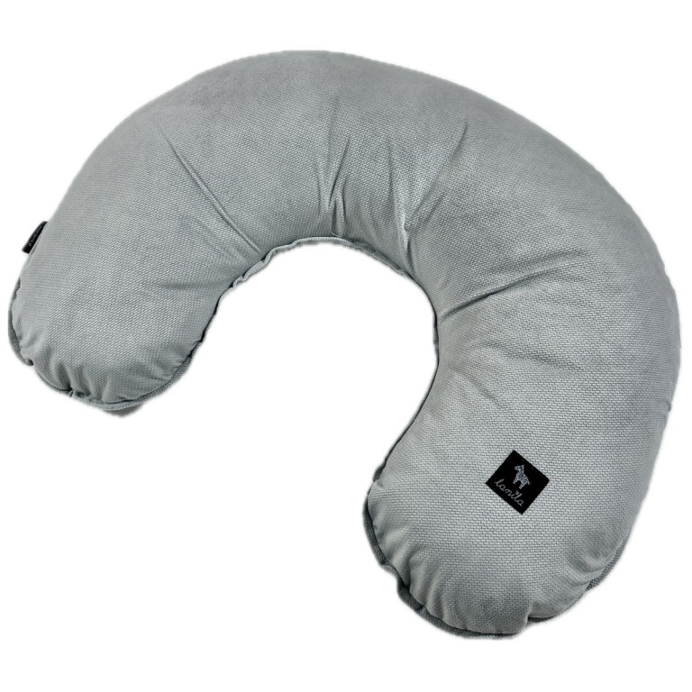Breastfeeding Pillow Silver Velvet