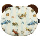 Baby Set Newborn Blanket Velvet 60x70cm + Teddy Pillow Chocolate Retro Ride