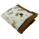 Baby Set Newborn Blanket Velvet 60x70cm + Teddy Pillow Chocolate Retro Ride
