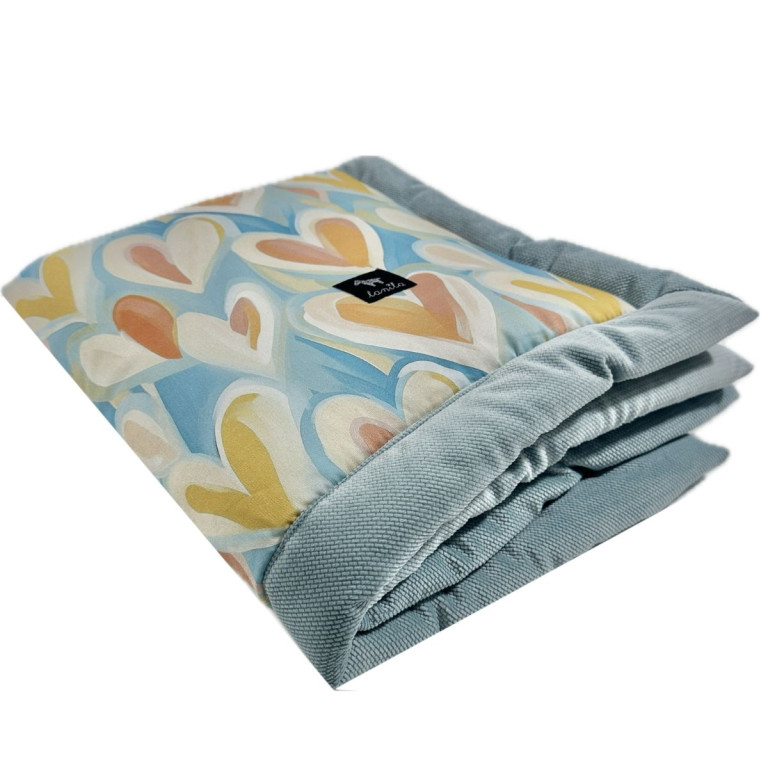 Kocyk Velvet 60x70 Mint Pastel Amour