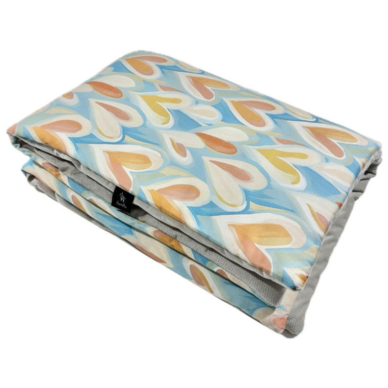 Preschooler Blanket 100x130cm Latte Pastel Amour - Velvet