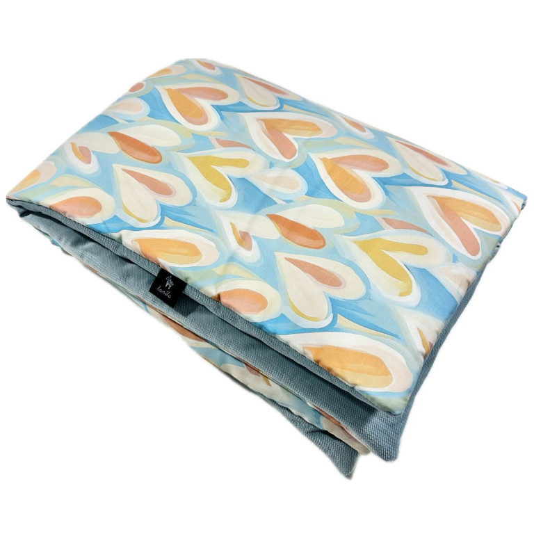 Preschooler Blanket 100x130cm Mint Pastel Amour - Velvet
