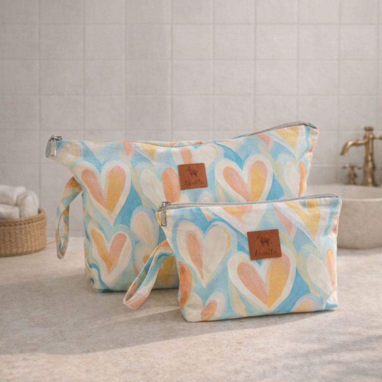 Cosmetic Bag Pastel Amour S