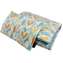 Baby Set Medium Blanket Velvet 75x100cm + Pillow 25x40cm Velvet Mint Pastel Amour