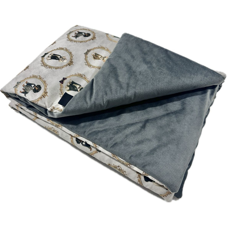 Kocyk Velvet 100x130 Dark Grey Lord Dog