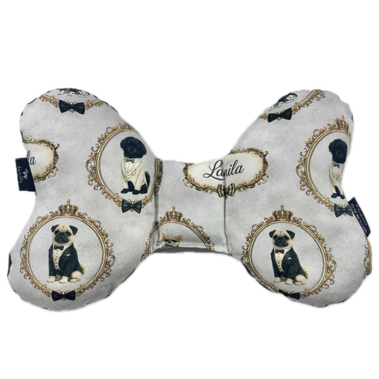 Shock-Absorbent Pillow Dark Grey Lord Dog - Velvet