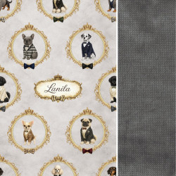 Newborn Blanket 60x70cm Dark Grey Lord Dog Velvet