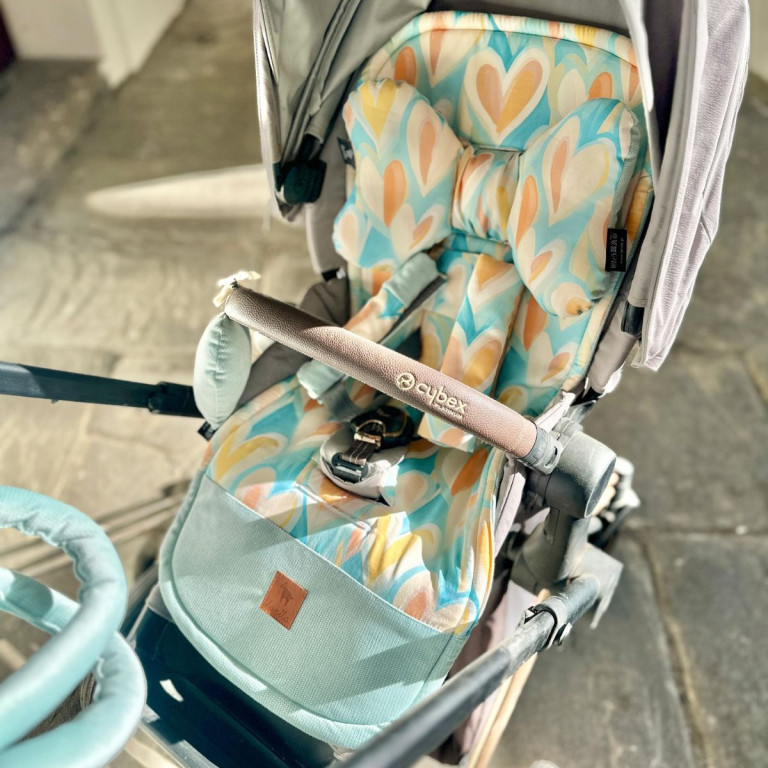 NOWY Zestaw Wkładka + Motyl + Pasy + Pasek Mint Pastel Amour - Velvet