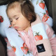 NEW Baby Set Pad + Pillow + Cover + Strap Grapefruit Rose I Love Strawberry - Waffle
