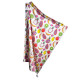 Cotton Swaddle with Grey Fringes Fruit Fiesta 75x100cm