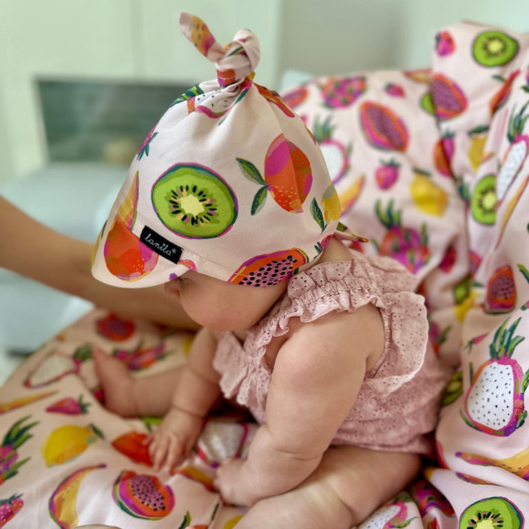 Bawełniana chusta z daszkiem Fruit Fiesta